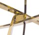 Mebel Elite Zestaw Stół Okrągły SALLO 100 cm i 4 Krzesła Tapicerowane YORK Kremowe Glamour 9