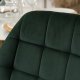 Mebel Elite Krzesło Tapicerowane do Jadalni LUCKY Zielone Welurowe Nowoczesne Glamour 5