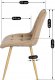 Mebel Elite Zestaw Stół Rozkładany Kwadratowy MAX 80-160 cm Dąb Riviera i 4 Krzesła Tapicerowane RODRI Beżowe Nowoczesne Loft 16