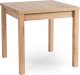 Mebel Elite Zestaw Stół Rozkładany Kwadratowy MAX 80-160 cm Dąb Riviera i 4 Krzesła Tapicerowane RODRI Beżowe Nowoczesne Loft 5