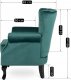 Mebel Elite Fotel Uszak Wypoczynkowy MALLO Zielony Welurowy Nowoczesny Glamour 12