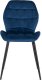Mebel Elite Krzesło Tapicerowane do Jadalni LUCKY Granatowe Welurowe Nowoczesne Loft 7