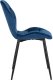 Mebel Elite Krzesło Tapicerowane do Jadalni LUCKY Granatowe Welurowe Nowoczesne Loft 8