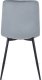 Mebel Elite Zestaw Stół Okrągły Rozkładany JAMES 102-222 cm Dąb Craft/Czarny i 4 Krzesła Tapicerowane do Salonu ROBIN Szare Welurowe 16