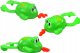 LeanToys Zabawka Do Kąpieli Nakręcana Pływająca Żaba Zielona 2
