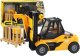 LeanToys Wózek Widłowy 1:16 Ruchome Widły Dźwięki Światła Żółty 8