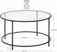 Leobert Stolik Kawowy Szklany Okrągły Ława - LGT021B01 3