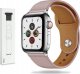 Tech Craft Skórzany pasek Apple Watch ( 42 / 44 / 45 / 46 / 49 MM ) różowy 1