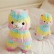 Plush Maskotka Pluszowa Alpaka Zabawka Pluszak Lama Kolorowa Przytulanka 28 Cm 4