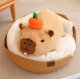 Skibi Maskotka Pluszowa Pluszak Kapibara Capybara Z Jabłkiem Przytulanka 30 Cm 3