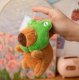 Skibi Maskotka Pluszowa Pluszak Kapibara Capybara Żaba Żabka Przytulanka 12 Cm 3