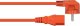 Kabel zasilający Alcasa kabelmeister Schutzkontakt-St. (90° gew.) an C13 orange 10m 1