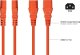 Kabel zasilający Alcasa kabelmeister Schutzkontakt-St. (90° gew.) an C13 orange 10m 3