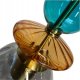 Lampa wisząca Light Prestige Light Prestige Tropea LP-2004/1P M SM lampa wisząca zwis retro miska szklany klosz 1x15W E27 czarna/dymiona 3