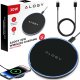 Ładowarka Alogy Ładowarka indukcyjna QI bezprzewodowa 20W szybka LED Alogy okrągła mocna + kabel USB-C Czarna 1