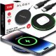 Ładowarka Alogy Ładowarka indukcyjna QI bezprzewodowa 20W szybka LED Alogy okrągła mocna + kabel USB-C Czarna 15
