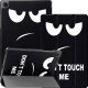Etui na tablet Alogy Etui do Samsung Galaxy Tab A9+ Plus 2023 11" (X210/X215/X216) obudowa z klapką na tablet Slim Case Alogy Don't touch me czarne 15