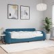 vidaXL Sofa z materacem do spania, niebieska, 80x200 cm, aksamit 1