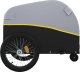 vidaXL Przyczepka rowerowa, czarno-żółta, 30 kg, żelazo 7