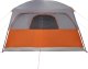 Namiot turystyczny vidaXL Namiot z przedsionkiem, 6-os., szaro-pomarańczowy, wodoszczelny 9