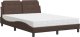 vidaXL Łóżko z materacem, brązowe, 120x200 cm, sztuczna skóra 2