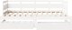 vidaXL Łóżko dzienne rozsuwane, szuflady, białe, 90x200 cm, sosnowe 4