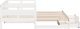 vidaXL Łóżko dzienne rozsuwane, szuflady, białe, 90x200 cm, sosnowe 6