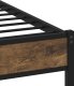 vidaXL Metalowa rama łóżka, bez materaca, przydymiony dąb, 183x213 cm 7