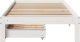 vidaXL Rama łóżka z szufladami, biała, 75x190 cm, lite drewno sosnowe 4