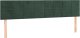 vidaXL Łóżko kontynentalne z materacem, ciemnozielone, 120x190 cm 7