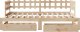 vidaXL Łóżko dzienne rozsuwane, szuflady, 90x200 cm, sosnowe 5