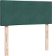 vidaXL Łóżko kontynentalne z materacem, ciemnozielone, 120x190 cm 12