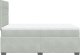 vidaXL Łóżko kontynentalne z materacem, jasnoszare, 120x190cm, aksamit 9