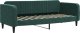 vidaXL Sofa z materacem do spania, ciemnozielona, 80x200 cm, aksamit 3