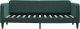 vidaXL Sofa z materacem do spania, ciemnozielona, 80x200 cm, aksamit 4