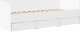 vidaXL Łóżko dzienne z szufladami, bez materaca, białe, 90x190 cm 3