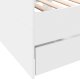 vidaXL Łóżko dzienne z szufladami, bez materaca, białe, 90x190 cm 7