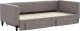 vidaXL Sofa rozsuwana z szufladami, taupe, 90x200 cm, tkanina 3