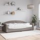 vidaXL Sofa z materacem do spania, kolor taupe, 90x200 cm, tkanina 1