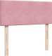 vidaXL Łóżko kontynentalne z materacem, różowe, 120x190 cm, aksamit 10