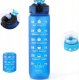 Hydrate Heroes Butelka Na Wodę Bidon Z Miarką Siłownia Fitness 1L 9