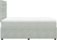 vidaXL Łóżko kontynentalne z materacem, jasnoszare, 120x190cm, aksamit 5