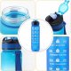 Hydrate Heroes Butelka Na Wodę Bidon Sportowy Z Miarką Z Podziałką Na Siłownie Fitness 1L 14