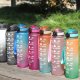 Hydrate Heroes Butelka Na Wodę Bidon Sportowy Z Miarką Z Podziałką Na Siłownie Fitness 1L 6