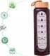 Hydrate Heroes Butelka Szklana Na Wodę Bidon Sportowy Motywacyjny Z Etui Fitness 1000Ml 1L 4