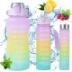 Hydrate Heroes Butelka Na Wodę Bidon Z Miarką Ze Słomką Przypomnienie Siłownia Zestaw 3Szt 1