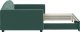 vidaXL Sofa rozsuwana, ciemnozielona, 100x200 cm, aksamit 4