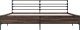 vidaXL Rama łóżka, brązowy dąb, 200x200 cm, materiał drewnopochodny 4