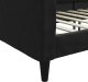 vidaXL Sofa z funkcją spania, czarna, 90x190 cm, obita tkaniną 6