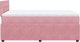 vidaXL Łóżko kontynentalne z materacem, różowe, 120x190 cm, aksamit 9